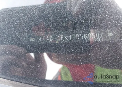 2016 Toyota Camry Le из США, поврежденный, VIN 4T4BF1FK1GR560507